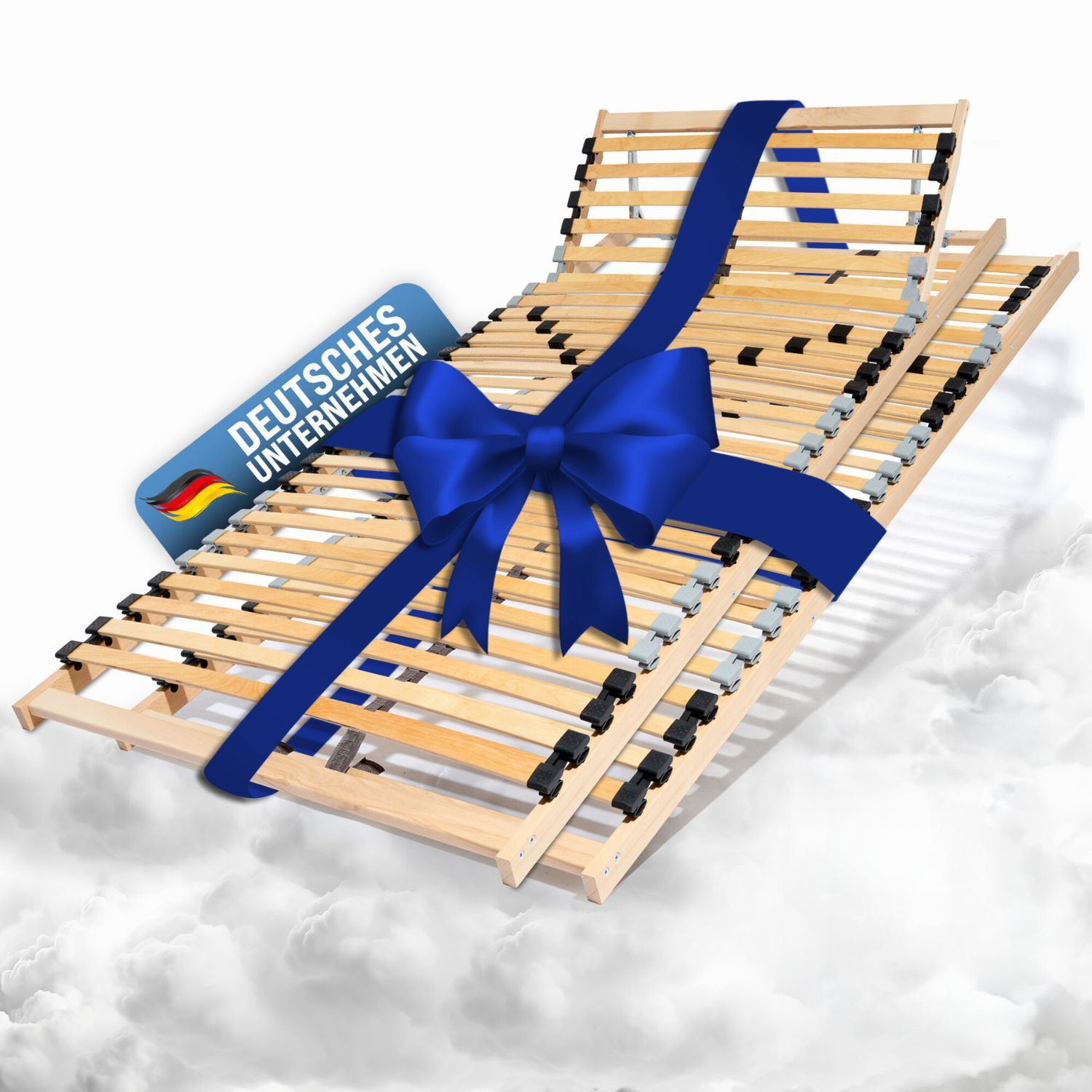 Coemo 2 x Lattenrost ERGO K 80 x200 cm 7-Zonen Kopfteil verstellbar - Doppelpack