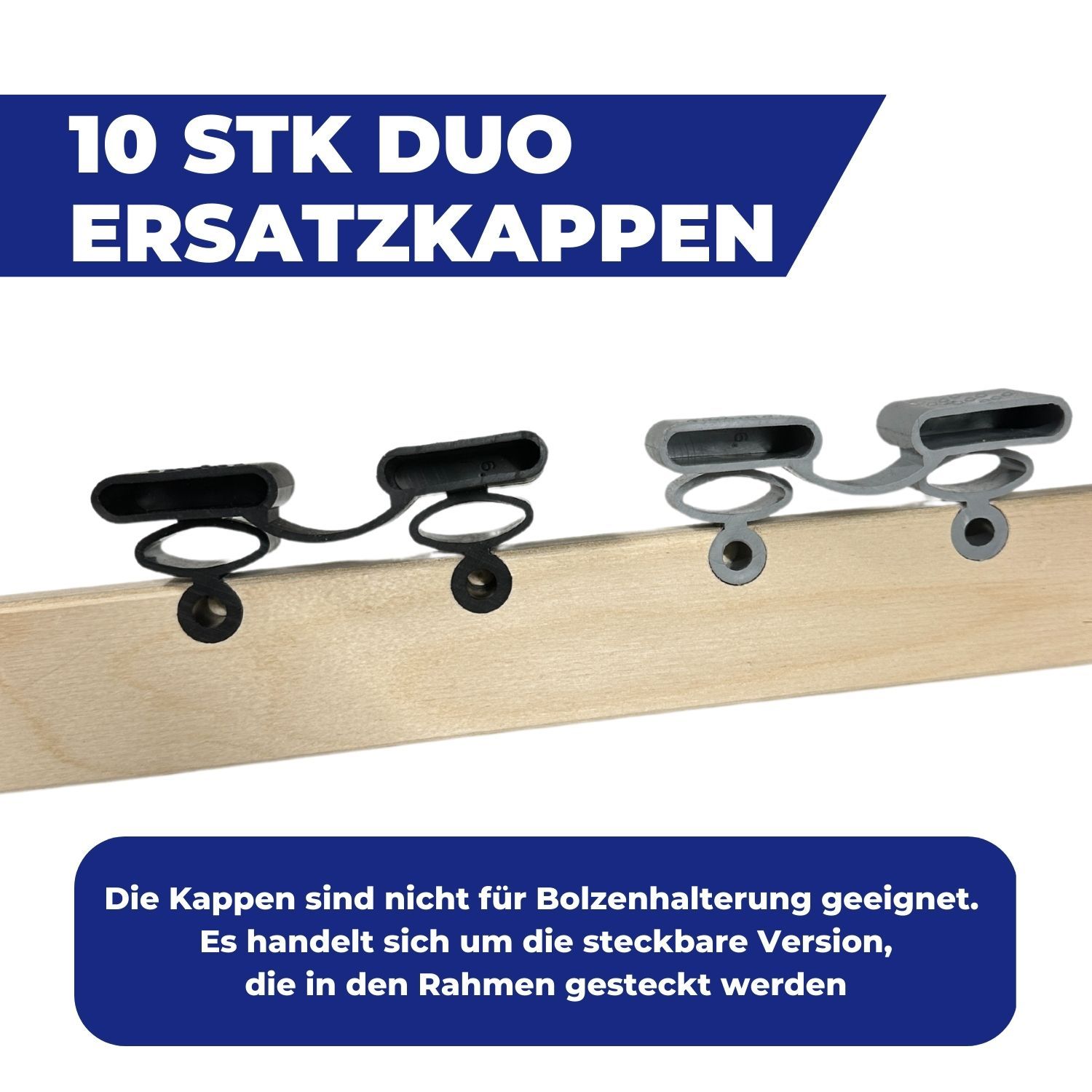 Coemo Set 10 Stk Kappen Duo für Lattenroste Ersatzkappen