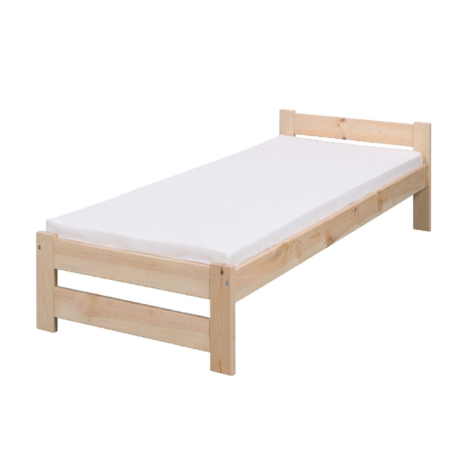 Coemo Bett Classico Holzbett Bettgestell mit Lattenrost Massivholz Kiefer