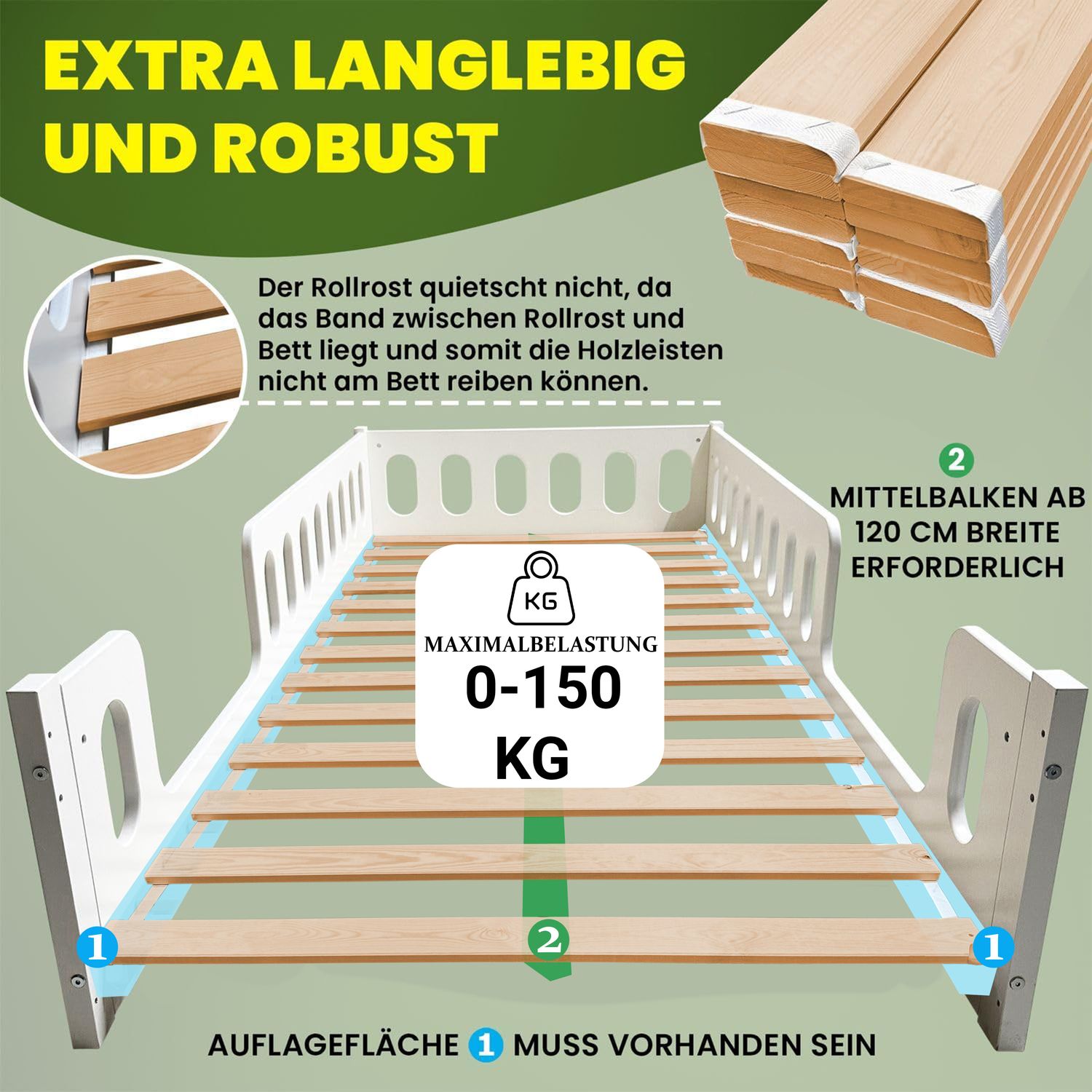 Coemo Rollrost Veno 13 Leisten Nordische Kiefer