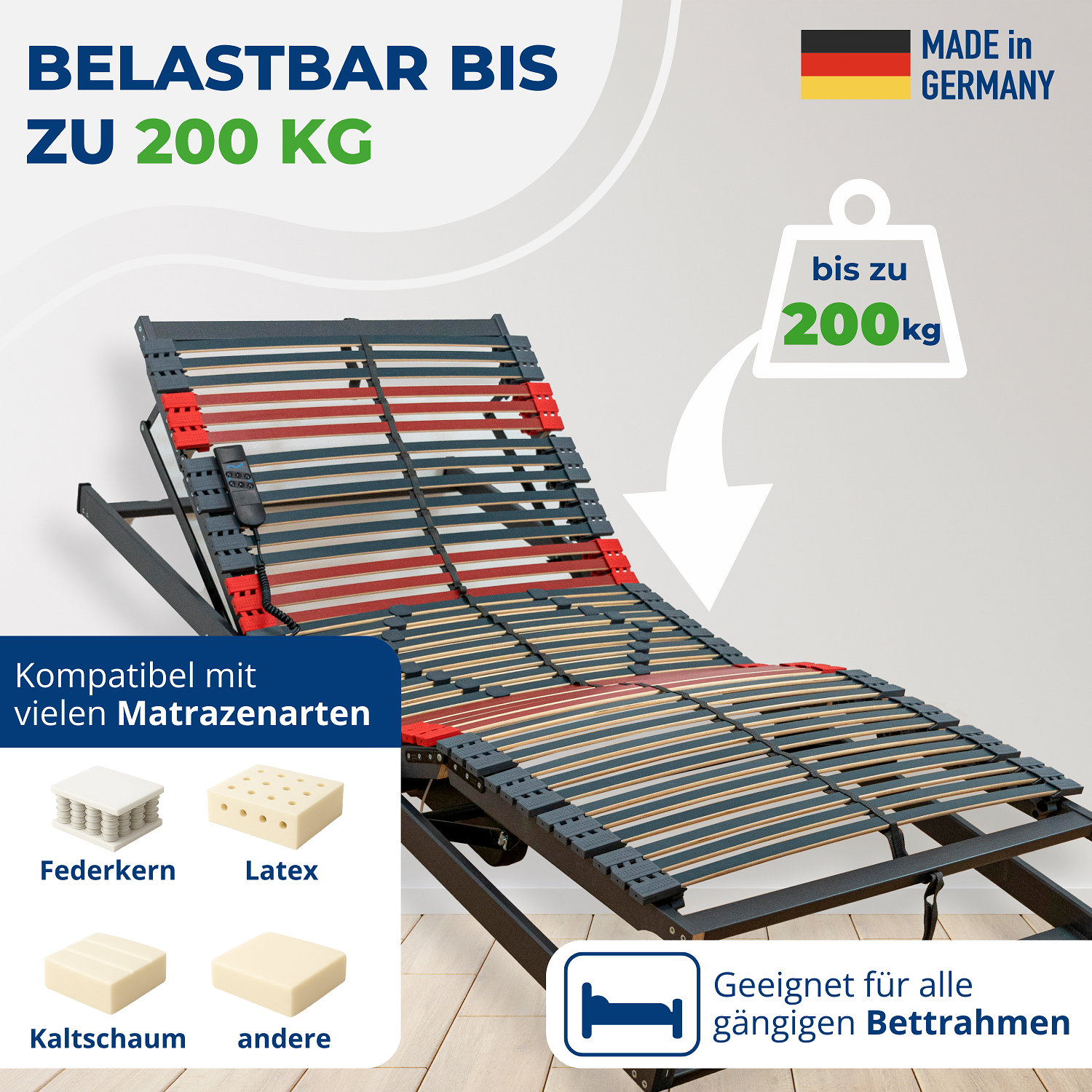 Reha-Schlafwelt elektrischer Lattenrost RELAXANA KF mit Motor