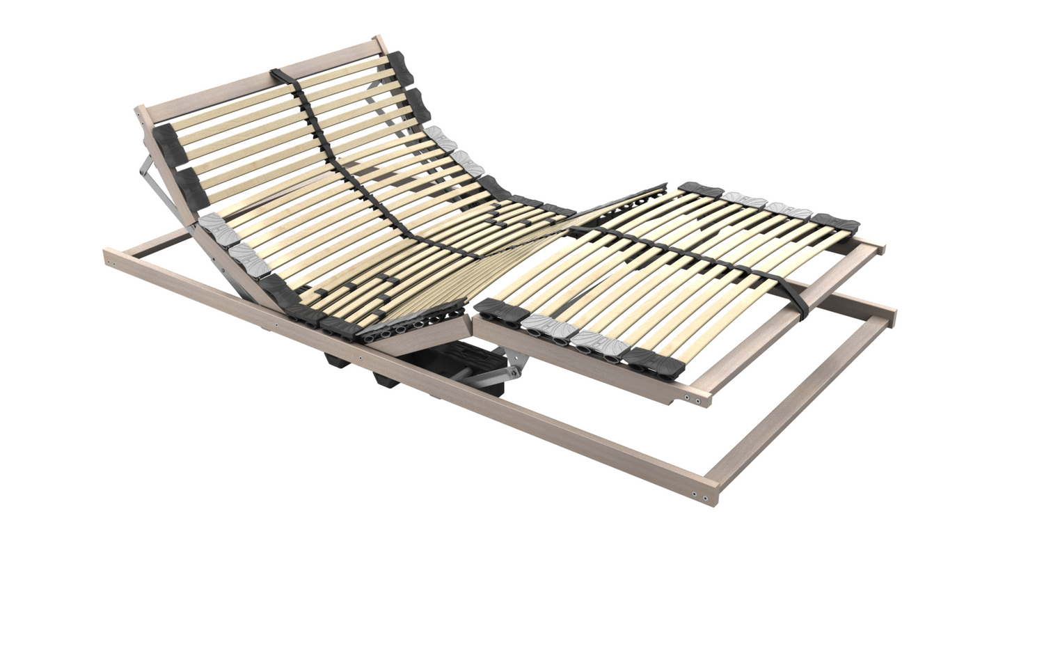 Coemo Lattenrost mit Motor ERGO Kopf- und Fußteil elektrisch verstellbar, 28 Latten, Bausatz 7 Zonen