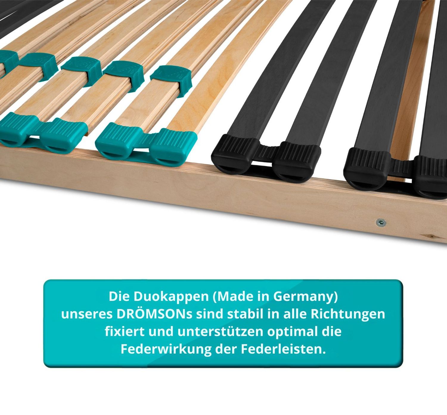 Coemo 7-Zonen Lattenrost DRÖMSON 28 Federleisten starr oder verstellbar in vielen Größen