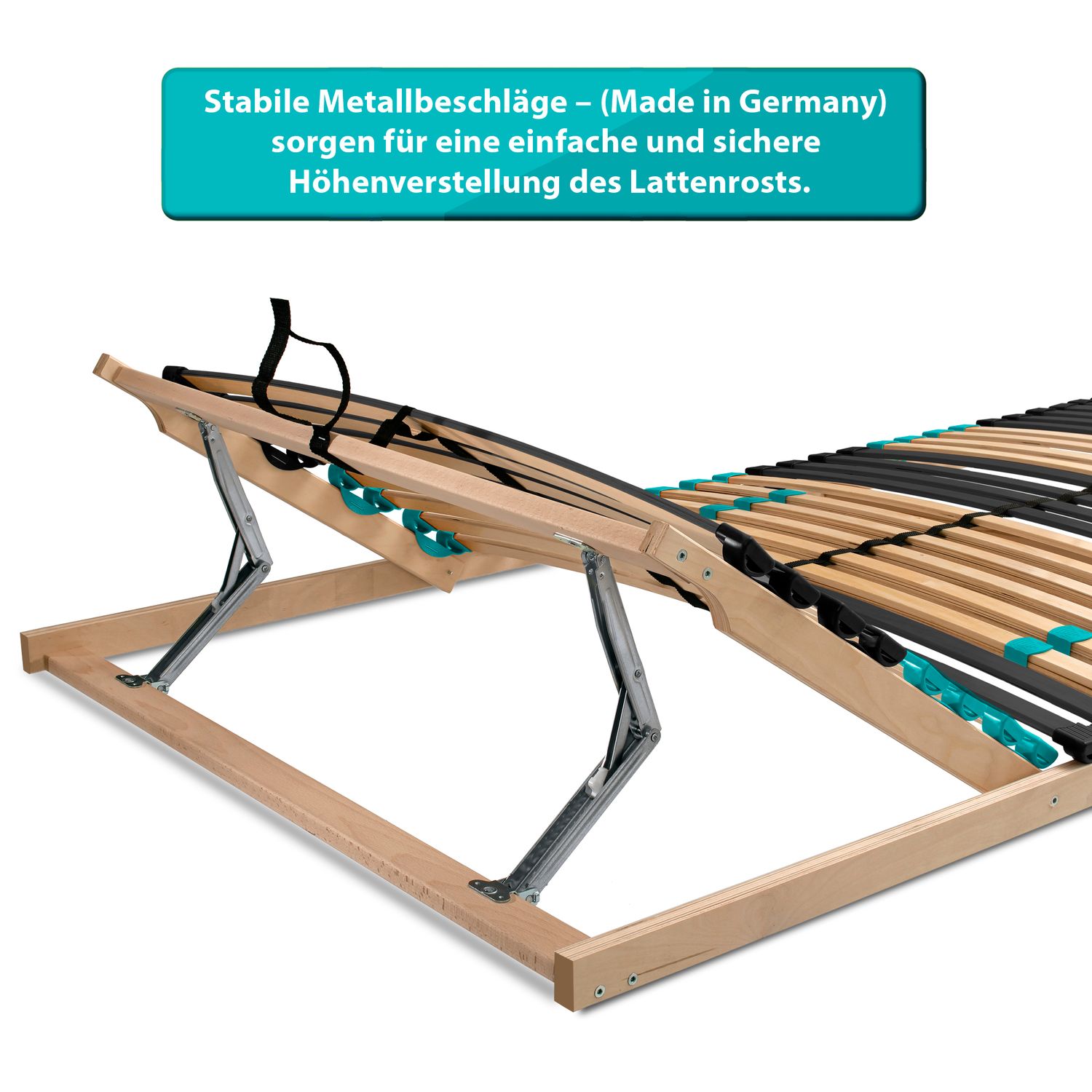 Coemo 7-Zonen Lattenrost DRÖMSON 28 Federleisten starr oder verstellbar in vielen Größen